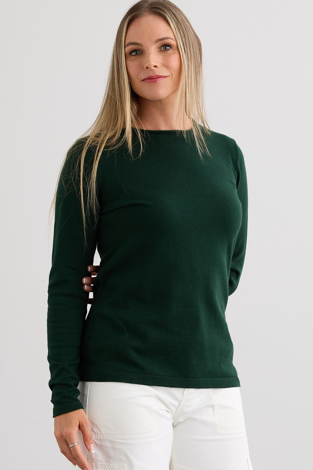 Women's Organic All-cotton Roll Neck Sweater from Fair Indigo