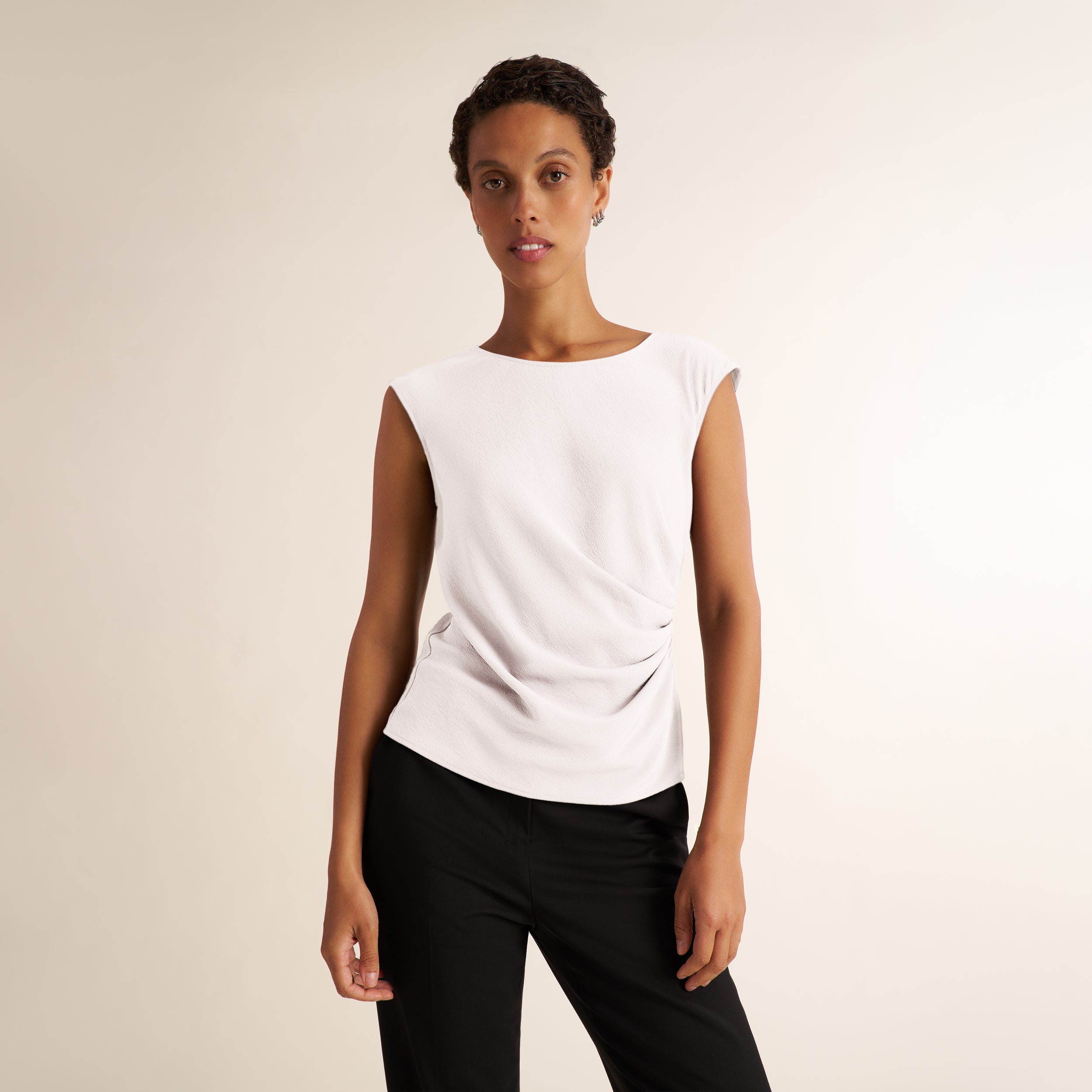 Brooke Definition Top - Eco Soft Wave :: Ivory from M.M.LaFleur