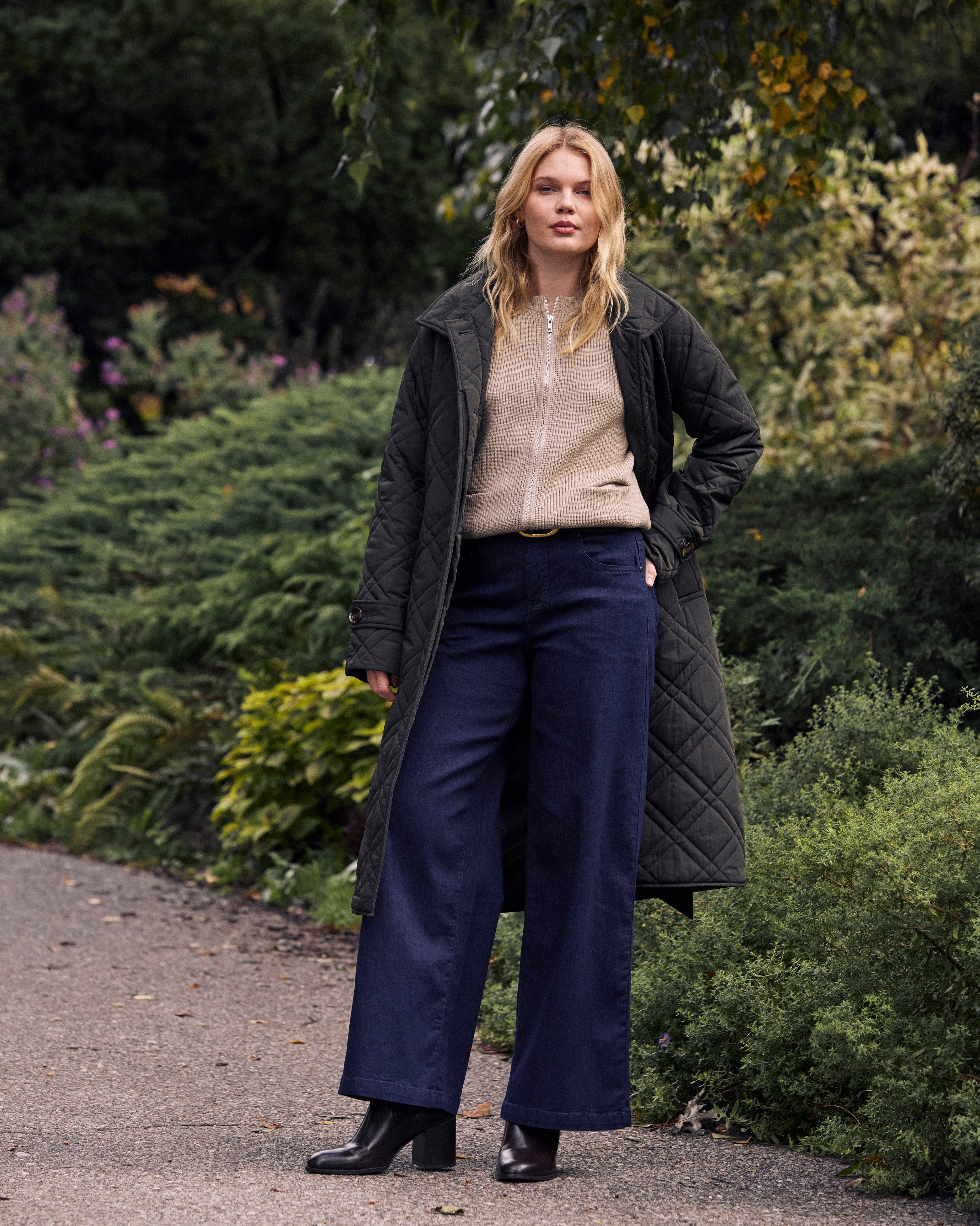 Taylor ComfortDenim Trouser Jeans - Dark Indigo from Universal Standard